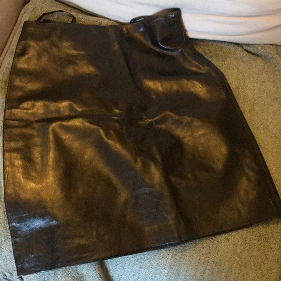 Black Cat ~ High Waist Leather Pencil 90's Black - Picture 5 of 6